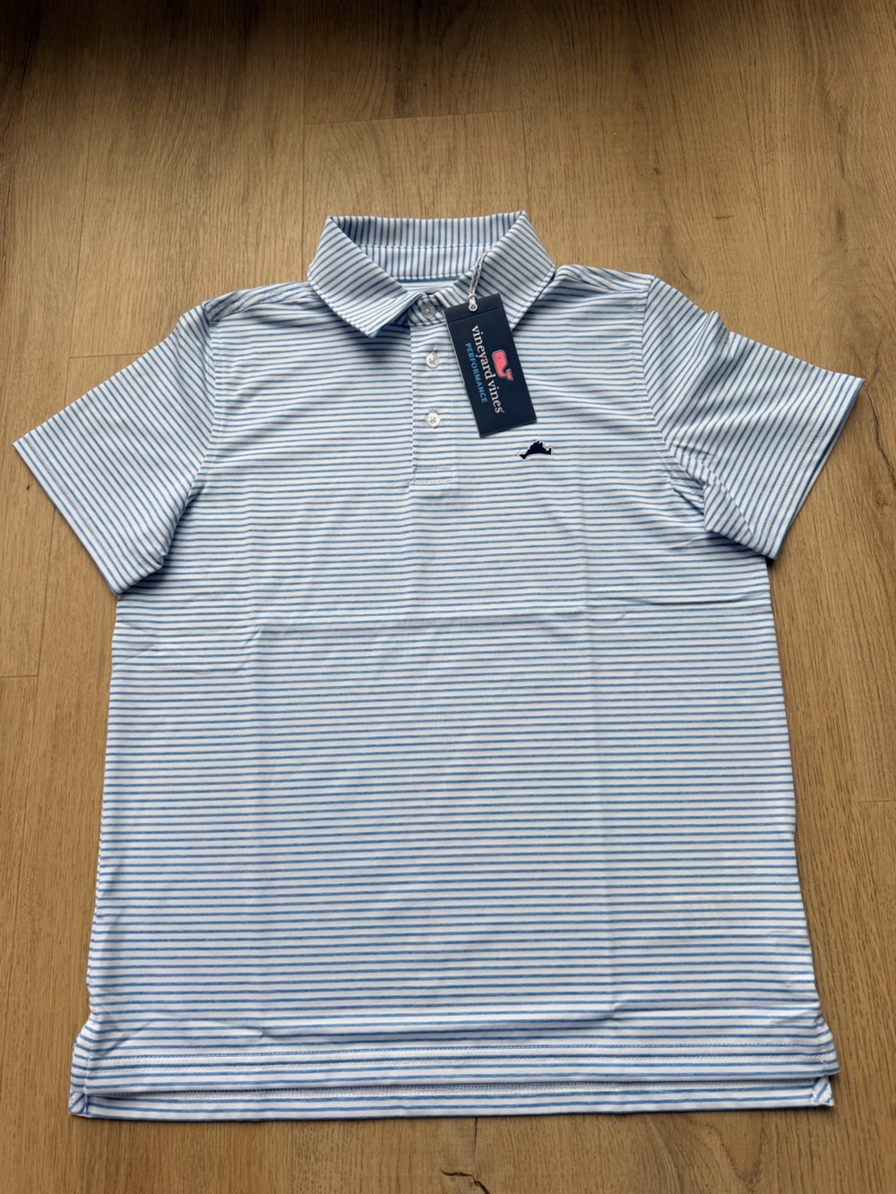 Vineyard Vines Ocean Breeze Striped Polo - NWT - Boys 12-14